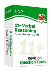 11plus CEM Revision Question Cards: Verbal Reasoning - Ages 9-10 цена и информация | Книги для подростков и молодежи | 220.lv