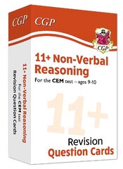 11plus CEM Revision Question Cards: Non-Verbal Reasoning - Ages 9-10 cena un informācija | Grāmatas pusaudžiem un jauniešiem | 220.lv