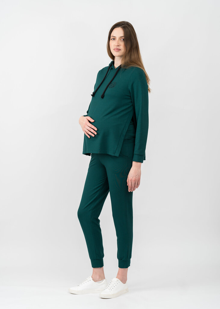 Grūtnieču džemperis sievietēm Cool Mama, zaļš cena un informācija | Jakas sievietēm | 220.lv