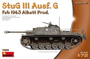 Līmējošais modelis MiniArt 72101 StuG III Ausf. G Feb 1943 Prod 1/72 cena un informācija | Līmējamie modeļi | 220.lv