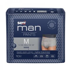 Подгузники-трусики Seni Man Pants, M размер, 10 шт. цена и информация | Подгузники, прокладки, одноразовые пеленки для взрослых | 220.lv