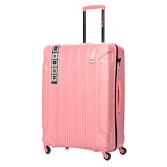 Liels ceļojumu koferis SwissBags Tourist, L, rozā цена и информация | Чемоданы, дорожные сумки | 220.lv