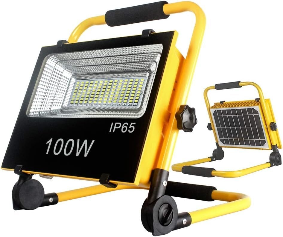 Darba lampa ar saules bateriju, 100w цена и информация | Lukturi | 220.lv