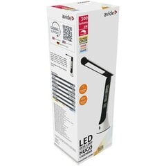 Avide LED galda lampa Hugo 6W balta/melna cena un informācija | Galda lampas | 220.lv