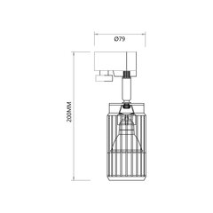 Milagro griestu lampa Vertical ML0304 cena un informācija | Griestu lampas | 220.lv