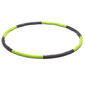 Masāžas vingrošanas riņķis Hula hoop, 96cm zaļš цена и информация | Vingrošanas riņķi un nūjas | 220.lv