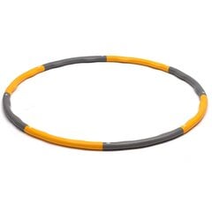 Masāžas vingrošanas riņķis Hula hoop, 96cm, oranža cena un informācija | Vingrošanas riņķi un nūjas | 220.lv