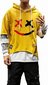 Unisex sporta krekls ar kapuci Hello MrLin, dzeltens, balts cena un informācija | Vīriešu džemperi | 220.lv