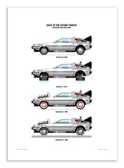 Плакат  DeLorean DMC-12 30 x 40 cm цена и информация | Картины | 220.lv