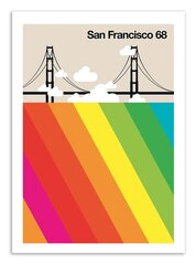 Плакат  San Francisco 68 70 x 100 cm цена и информация | Картины | 220.lv