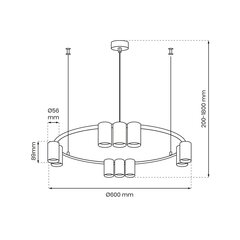 Подвесной светильник Milagro Genesis ML0374 цена и информация | Люстры | 220.lv