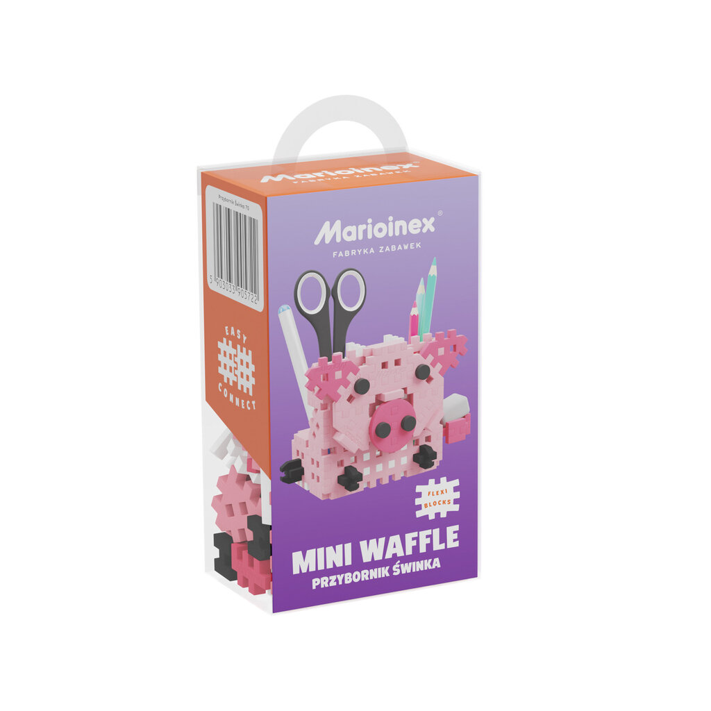 Konstruktors Marioinex Mini Waffle Pencil Pig, 70 gab. cena un informācija | Konstruktori | 220.lv