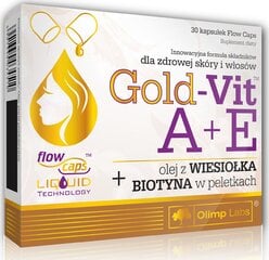 Uztura bagātinātājs Olimp Labs Gold-Vit A+E, 30kapsulas cena un informācija | Vitamīni, preparāti, uztura bagātinātāji labsajūtai | 220.lv