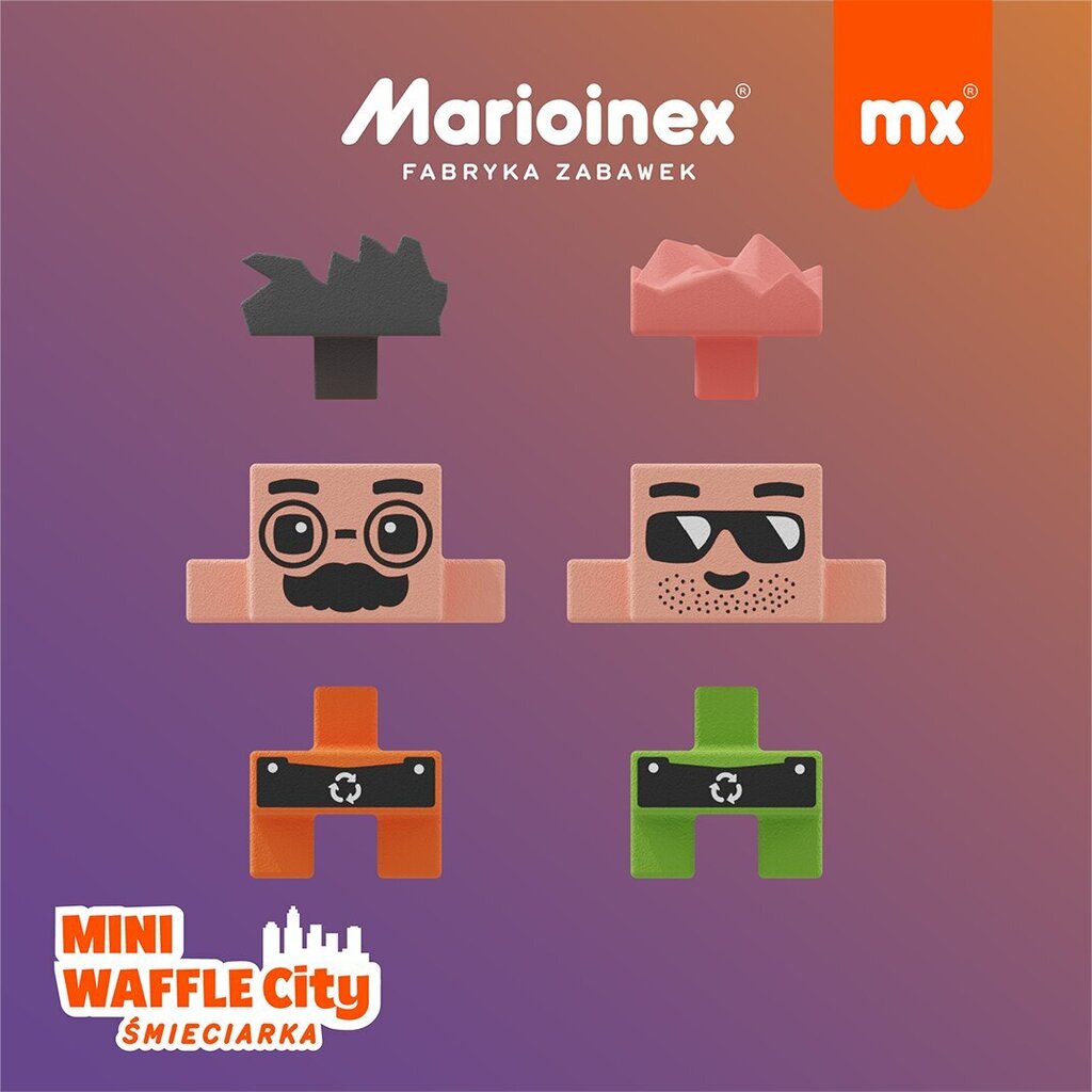 Konstruktors Marioinex Mini Waffle atkritumu vedējs, 48 ​​gab. cena un informācija | Konstruktori | 220.lv