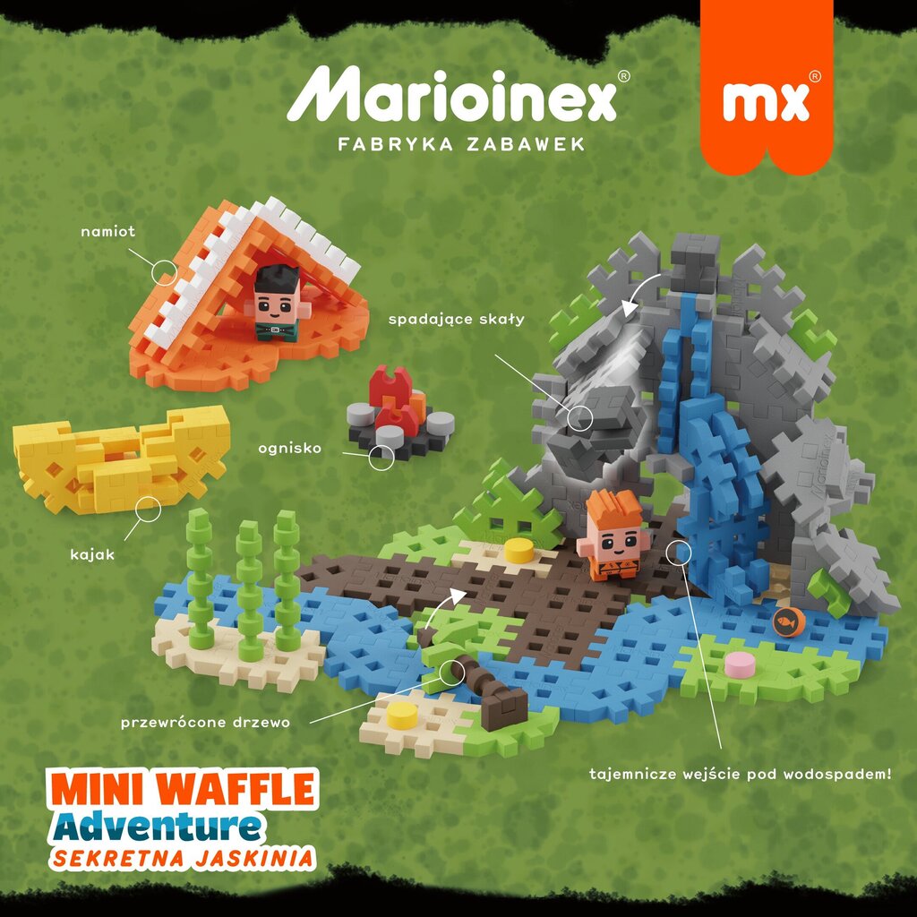 Konstruktors Marioinex Mini Waffle Secret Cave, 148 gab. cena un informācija | Konstruktori | 220.lv