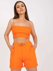 оранжевые повседневные шорты с карманами rue paris цена и информация | Шорты женские Only | 220.lv