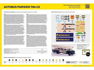 Heller - Autobus Parisien Renault TN6 C2, 1/24, 80789 цена и информация | Конструкторы и кубики | 220.lv