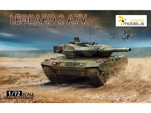Склеиваемая модель Vespid Models Leopard 2A7V German Main Battle Tank, 1/72, 720016 цена и информация | Конструкторы и кубики | 220.lv