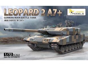 VESPID MODELS - German main battle tank Leopard 2A7+, 1/72, 720015 цена и информация | Конструкторы и кубики | 220.lv