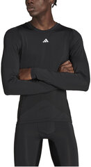 Футболка Adidas Techfit Aeroready Long Black HP0626 HP0626/XL, черная цена и информация | Мужская спортивная одежда | 220.lv