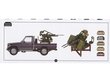 Konstruktors 3R Model - Mid East War Pickup 2x Pickup + ZPU-2 Machine Gun, 1/72, TK7005 cena un informācija | Konstruktori | 220.lv