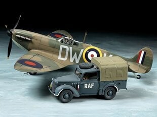 Сборная пластиковая модель. Tamiya - Supermarine Spitfire Mk.I & Light Utility Car 10HP Tilly Set, 1/48, 25211 цена и информация | Конструкторы и кубики | 220.lv