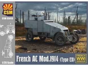 Konstruktors CSM - French Armored Car Renault Modele 1914, 1/35, 35013 cena un informācija | Konstruktori | 220.lv