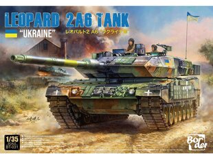 Склеиваемая модель Border Model Leopard 2A6 "UKRAINE", 1/35, BT-031 цена и информация | Конструкторы и кубики | 220.lv