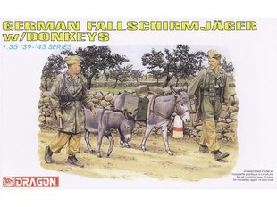 Konstruktors Dragon - German Fallschirmjäger w/Donkeys, 1/35, 6077 cena un informācija | Konstruktori | 220.lv