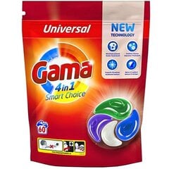 Gama Vizir 4 in1 Universālas veļas mazgāšanas kapsulas, 60 gab cena un informācija | Veļas mazgāšanas līdzekļi | 220.lv