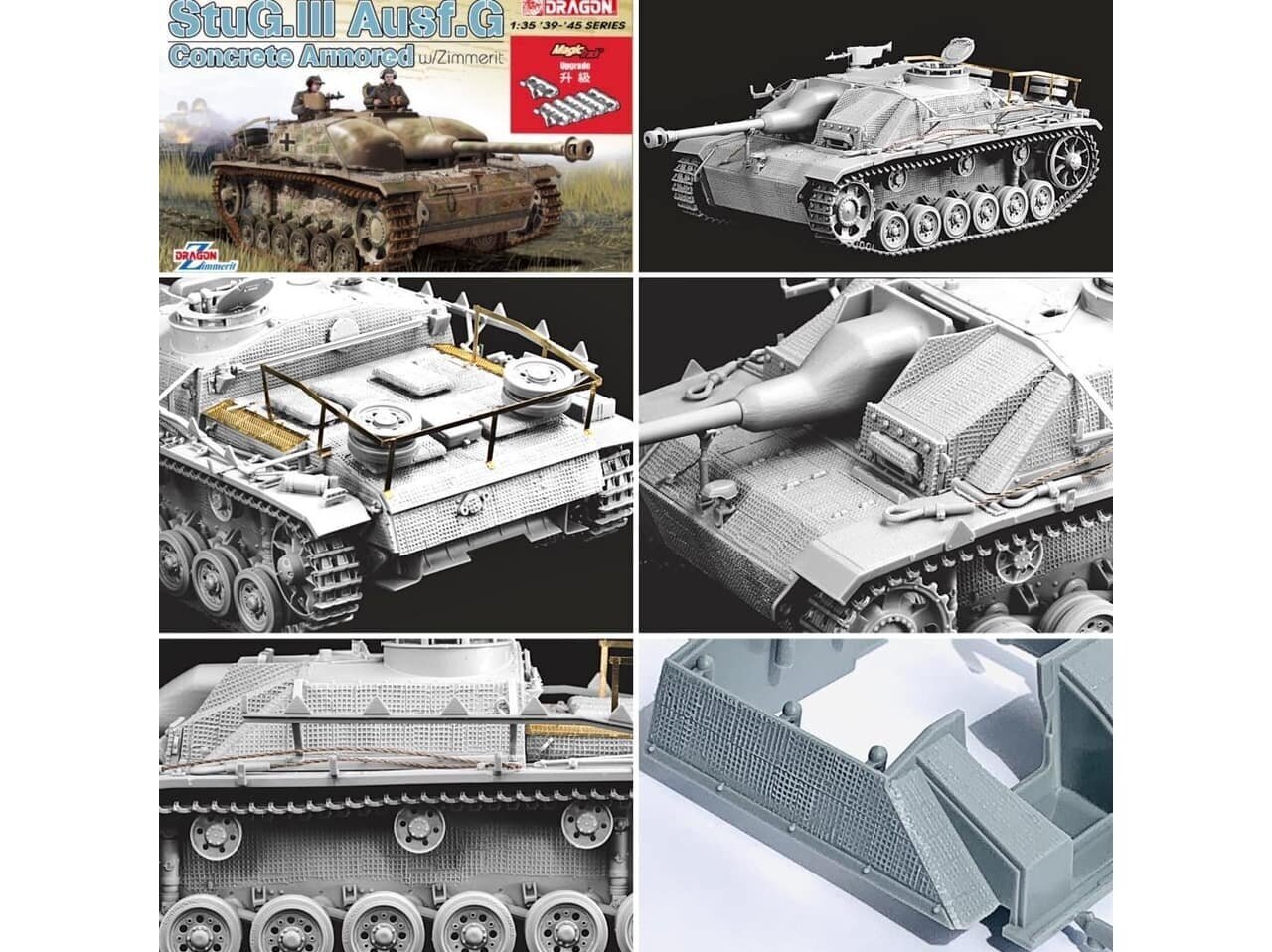 Konstruktors Dragon - StuG.III Ausf.G Concrete Armored w/Zimmerit w/Magic Track, 1/35, 6891 цена и информация | Konstruktori | 220.lv