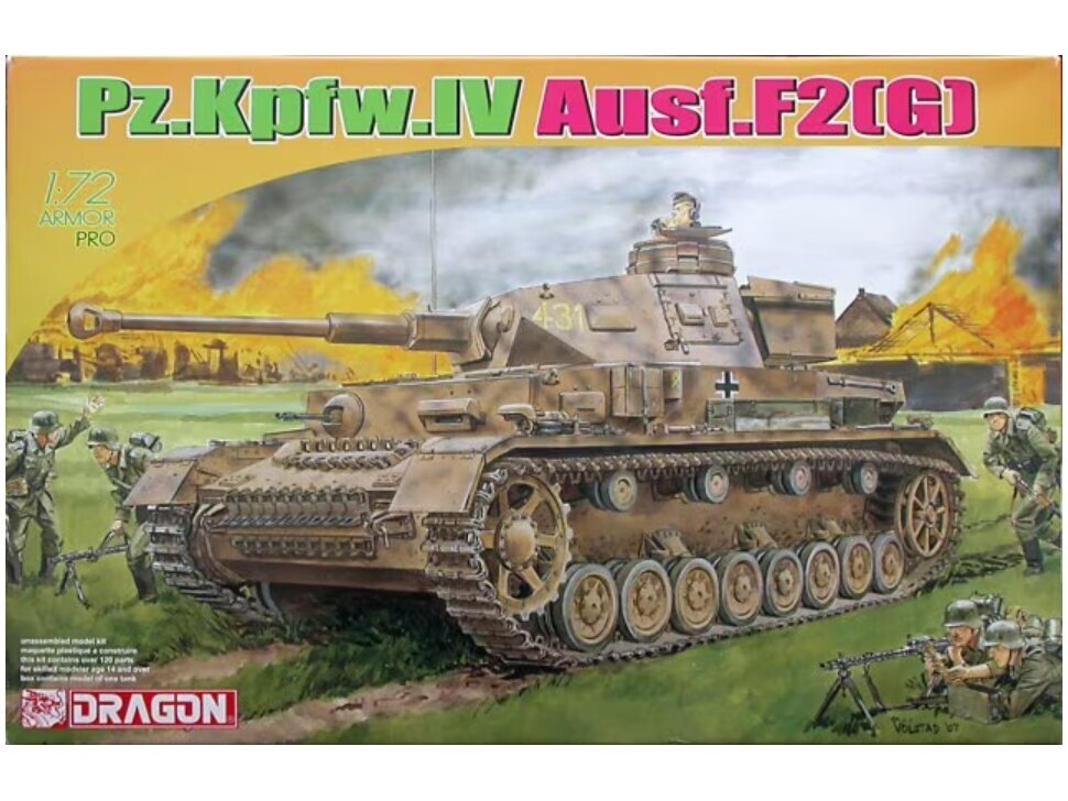 Konstruktors Dragon - Pz.Kpfw. IV Ausf. F2 (G), 1/72, 7359 cena un informācija | Konstruktori | 220.lv