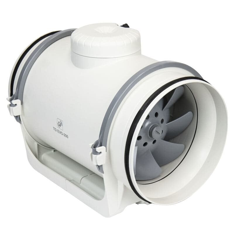 Jauktas plūsmas kanāla ventilators Soler&Palau TD EVO-200 ar maināmu gaisa plūsmas virzienu cena un informācija | Ventilatori | 220.lv