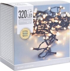 Ziemassvētku virtene 320LED, 24 m cena un informācija | Ziemassvētku lampiņas, LED virtenes | 220.lv