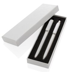 Набор ручек: перьевая ручка+ручка X6, XD Collection, белая сп. тело, в подарочной упаковке цена и информация | Письменные принадлежности | 220.lv
