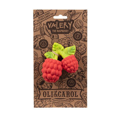 Жевательная игрушка Oli&Carol, Valery the Raspberry, 1 шт. цена и информация | Прорезыватели | 220.lv