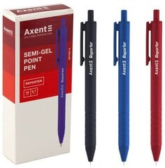 Automātiskā pildspalva Reporter Axent, 0,7mm, sarkana цена и информация | Письменные принадлежности | 220.lv