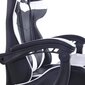 Spēļu krēsls ar kāju, melns un zaļš cena un informācija | Biroja krēsli | 220.lv