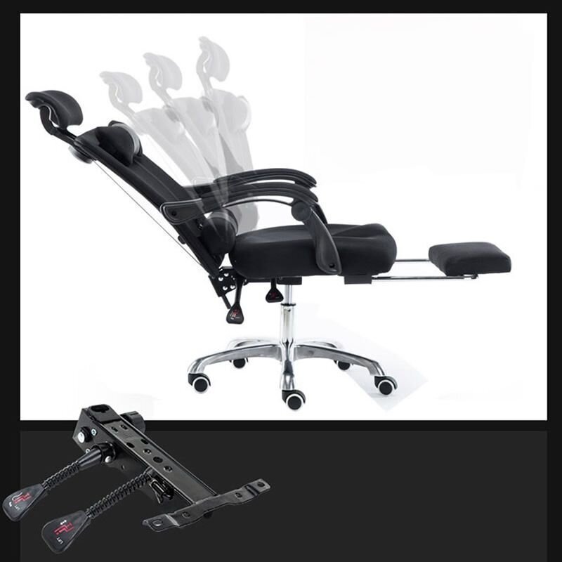 Ergonomisks, rotācijas atzveltnes krēsls ar kāju balstu un galvu, melns cena un informācija | Biroja krēsli | 220.lv