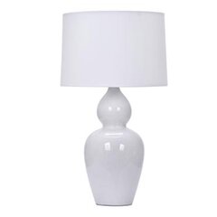Galda lampa EDAM H48cm, balta keramika cena un informācija | Galda lampas | 220.lv