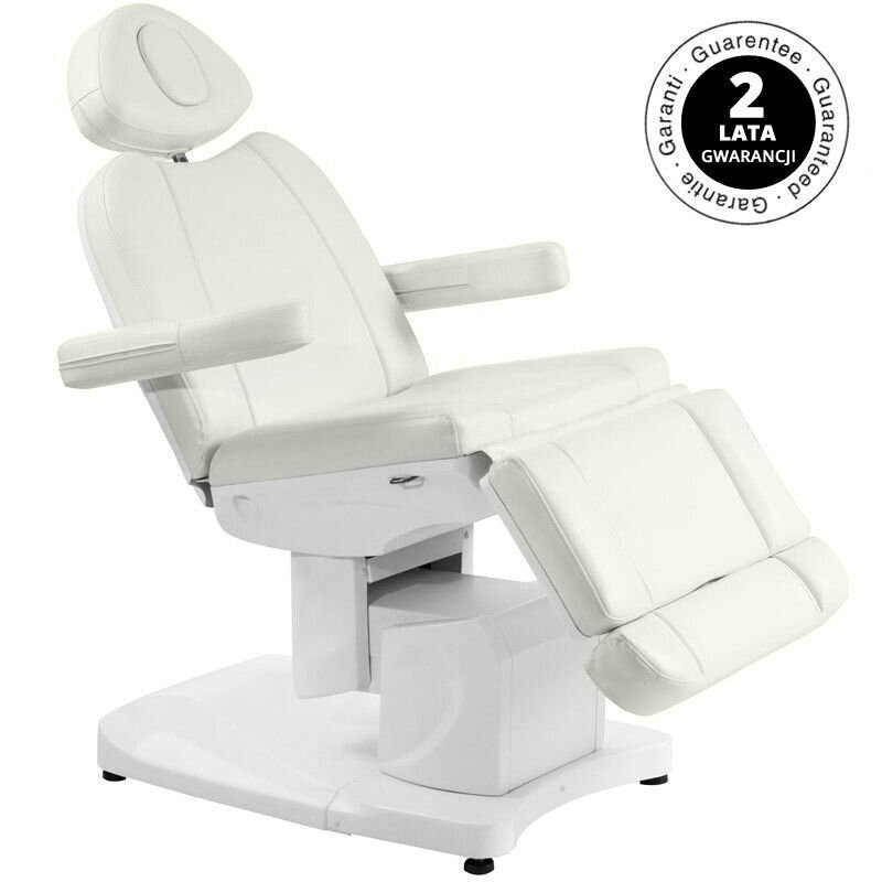 "Azzurro 708A" elektriskais kosmētiskais krēsls ar 4 motoriem, balts cena un informācija | Mēbeles skaistumkopšanas saloniem | 220.lv
