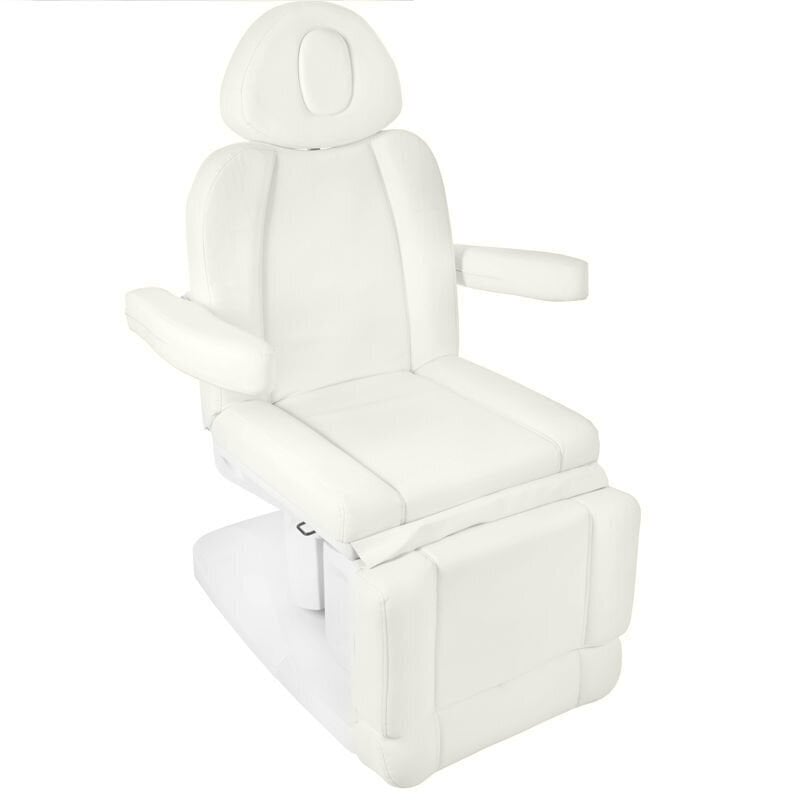 "Azzurro 708A" elektriskais kosmētiskais krēsls ar 4 motoriem, balts cena un informācija | Mēbeles skaistumkopšanas saloniem | 220.lv