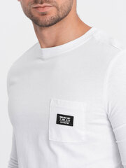 T-krekls vīriešiem Ombre Clothing V5 l156, balts cena un informācija | Vīriešu T-krekli | 220.lv
