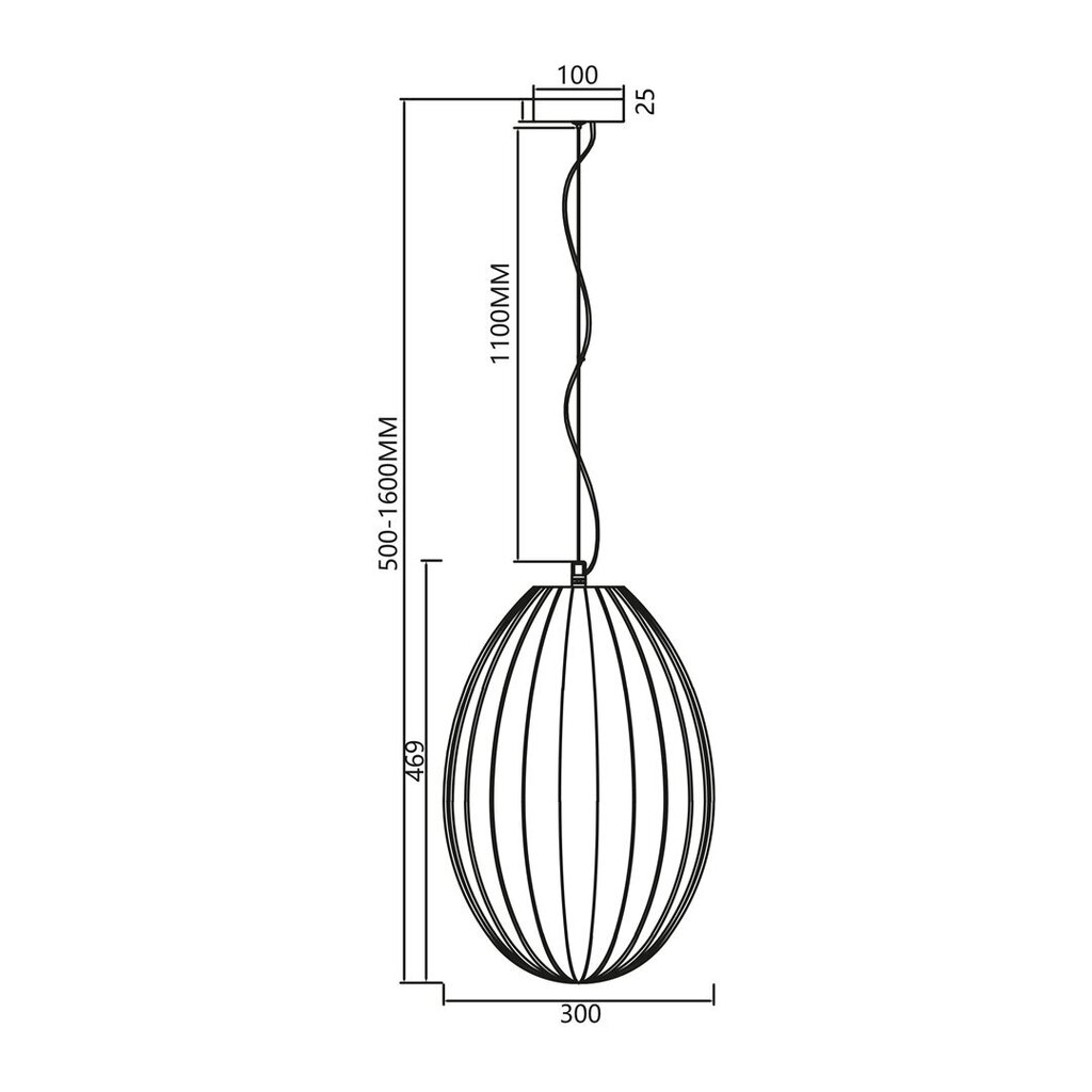 Milagro piekaramā lampa Braga ML0350 cena un informācija | Lustras | 220.lv