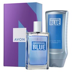 Avon Individual Blue dāvanu komplekts viņam: tualetes ūdens, 100 ml + dušas želeja-šampūns, 250 ml cena un informācija | Vīriešu smaržas | 220.lv