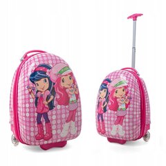 Mazs bērnu koferis Meitenes, S, rozā цена и информация | Чемоданы, дорожные сумки | 220.lv