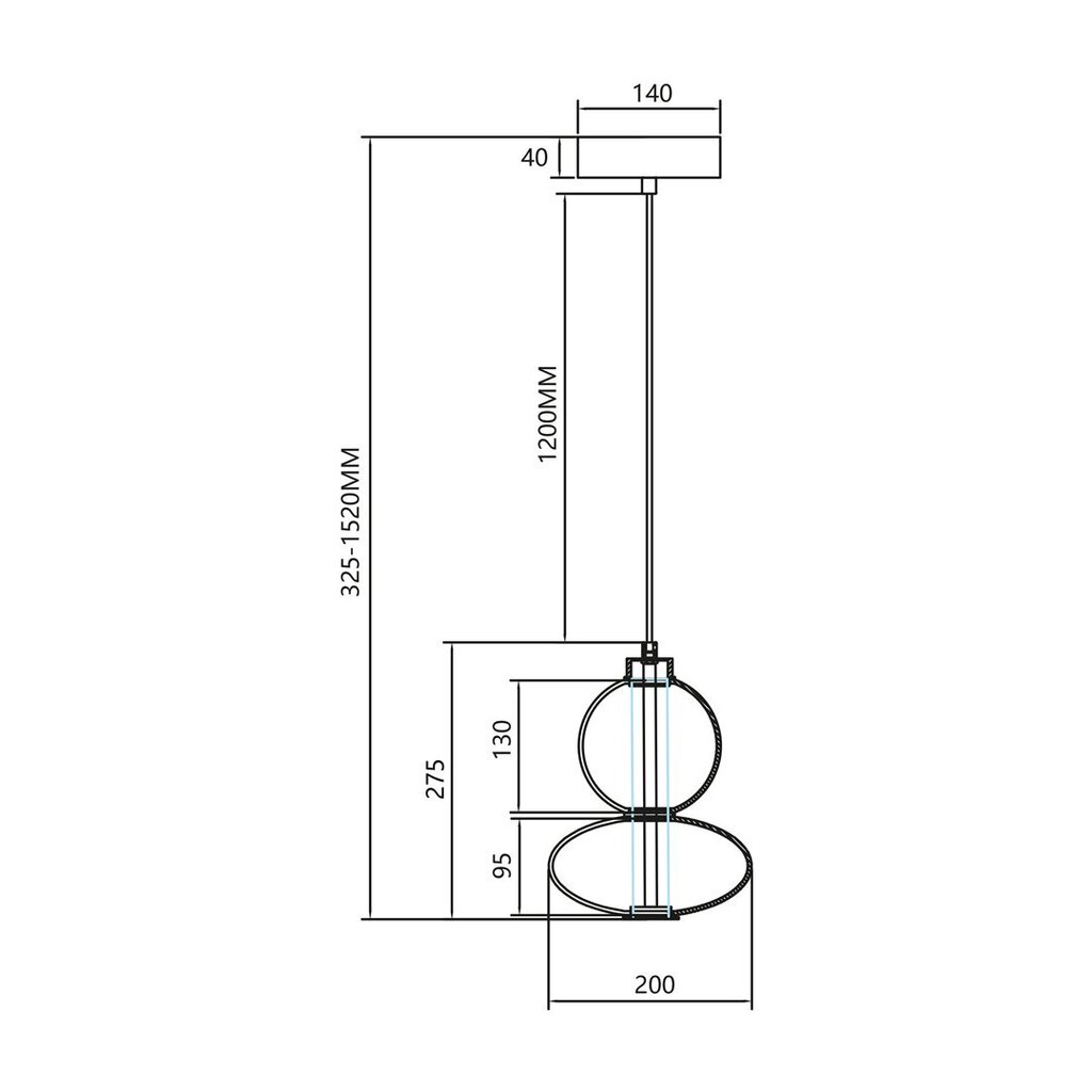 Milagro piekaramā lampa Daphne ML0344 cena un informācija | Piekaramās lampas | 220.lv