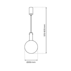 Milagro piekaramā lampa Toronto ML0325 cena un informācija | Lustras | 220.lv