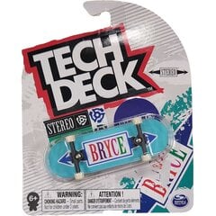 Skeitbords Stereo Bryce + uzlīmes Fingerboard Tech Deck cena un informācija | Rotaļlietas zēniem | 220.lv