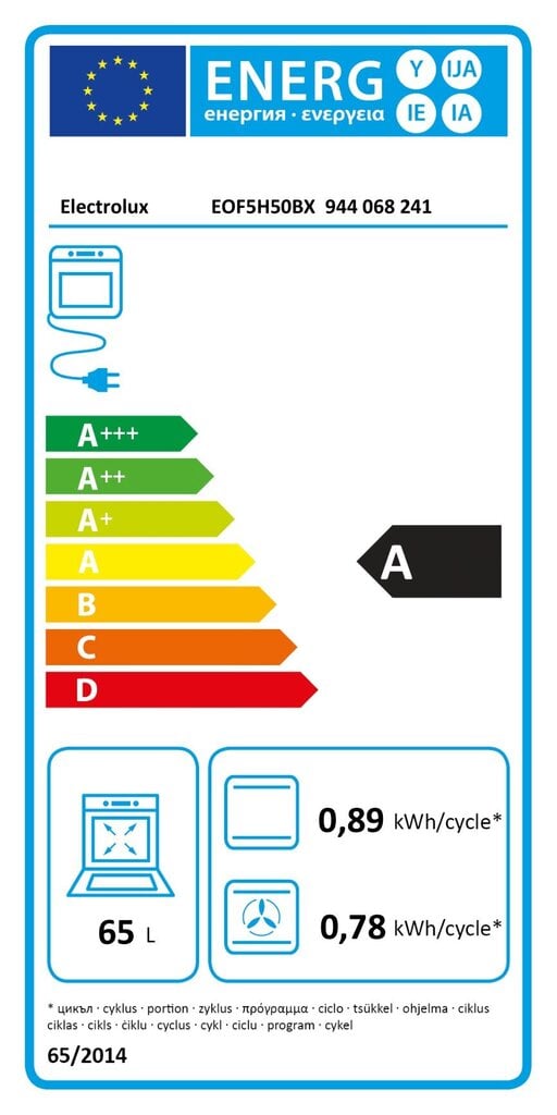 Electrolux EOF5H40BX cena un informācija | Cepeškrāsnis | 220.lv